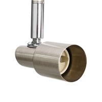 Faretti da soffitto 6 vie regolabili in nickel spazzolato GU10