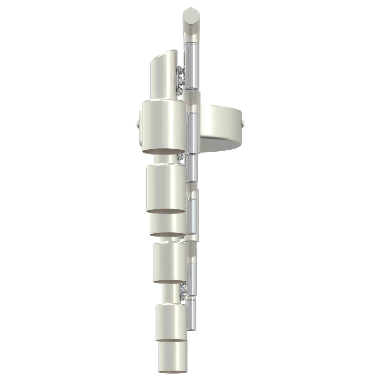 Faretti da soffitto 6 vie regolabili in nickel spazzolato GU10