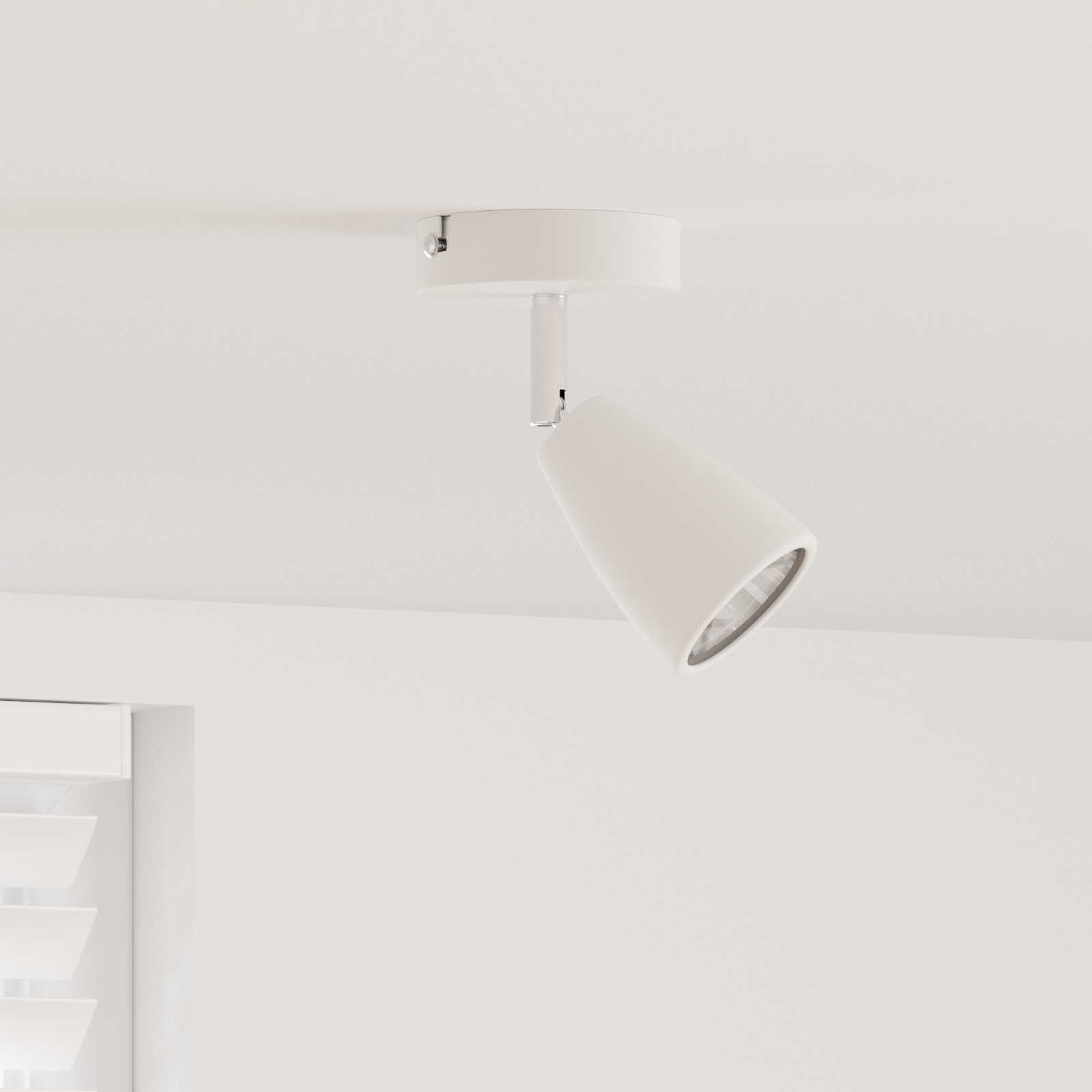 Faretto da soffitto 1 Via Regolabile Bianco GU10