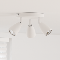 Faretto da Soffitto 3 Vie Regolabile Bianco GU10