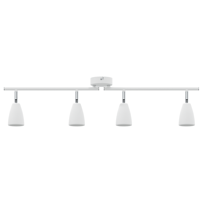 Faretto da soffitto 4 Vie Regolabile Bianco GU10