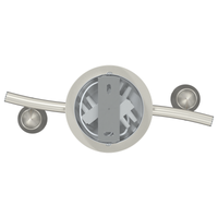 Farettto da soffitto 2 vie regolabili nichel opaco GU10