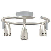 Faro da soffitto 3 vie regolabili in nichel opaco GU10