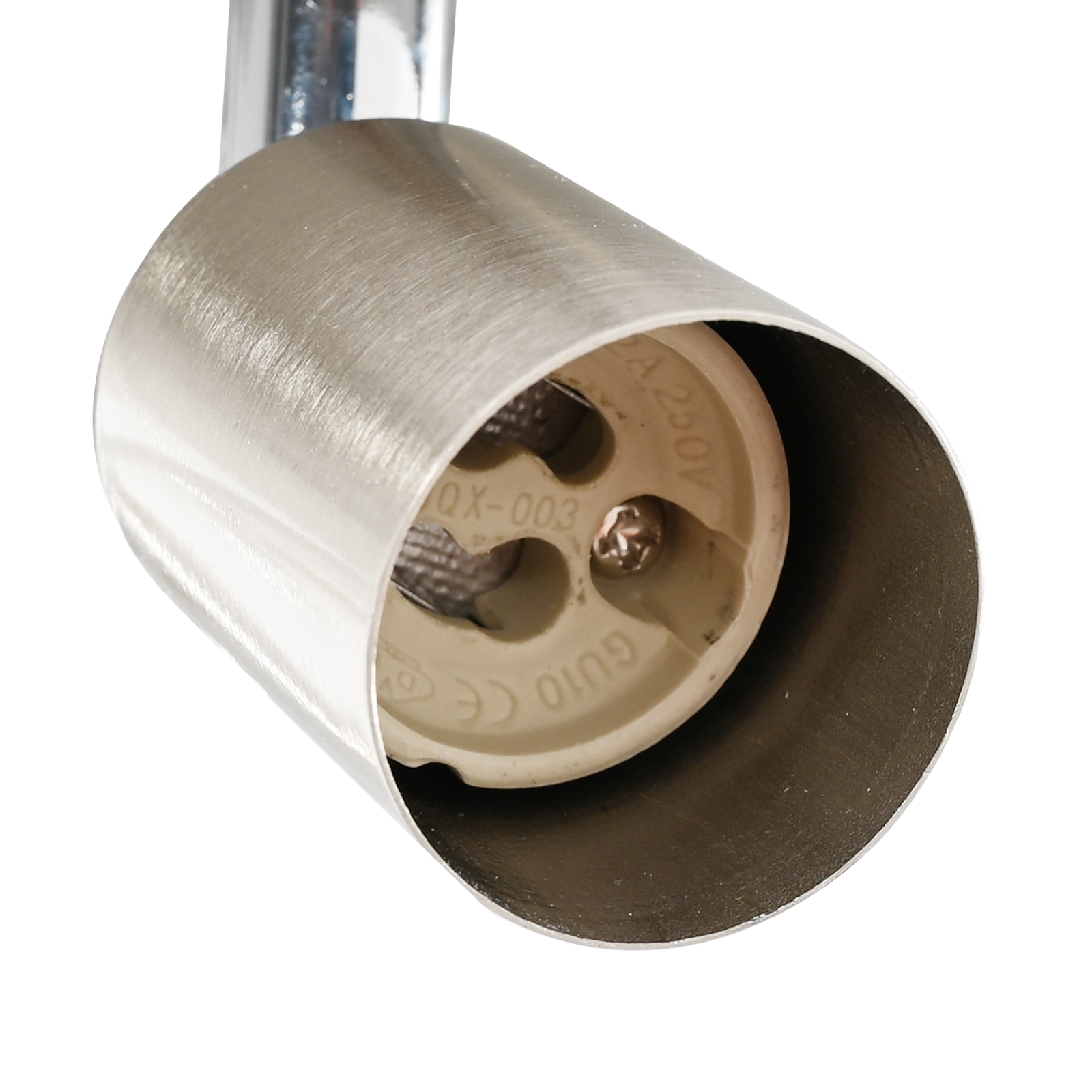 Faretti da soffitto con 2 teste regolabili Nickel opaco GU10