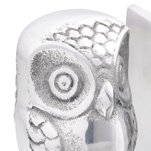 Fermalibri  2 pcs Argento 7x9x11 cm Alluminio Gufo