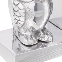 Fermalibri  2 pcs Argento 7x9x11 cm Alluminio Gufo