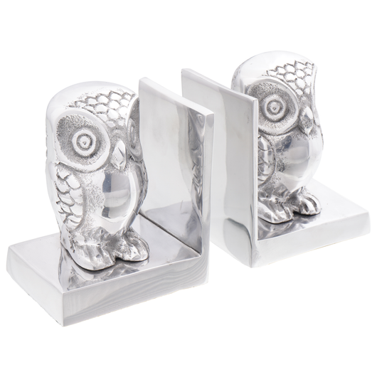 Fermalibri  2 pcs Argento 7x9x11 cm Alluminio Gufo