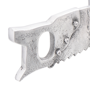 Fermalibri 2 pz Argento 11x14x17,5 cm Alluminio Seghettato