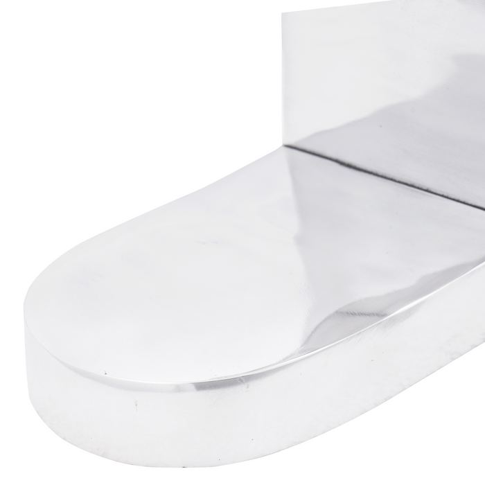 Fermalibri 2 pz Argento 17x15x27 cm Alluminio Toro