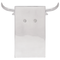 Fermalibri 2 pz Argento 21,5x15,5x20 cm Alluminio Toro