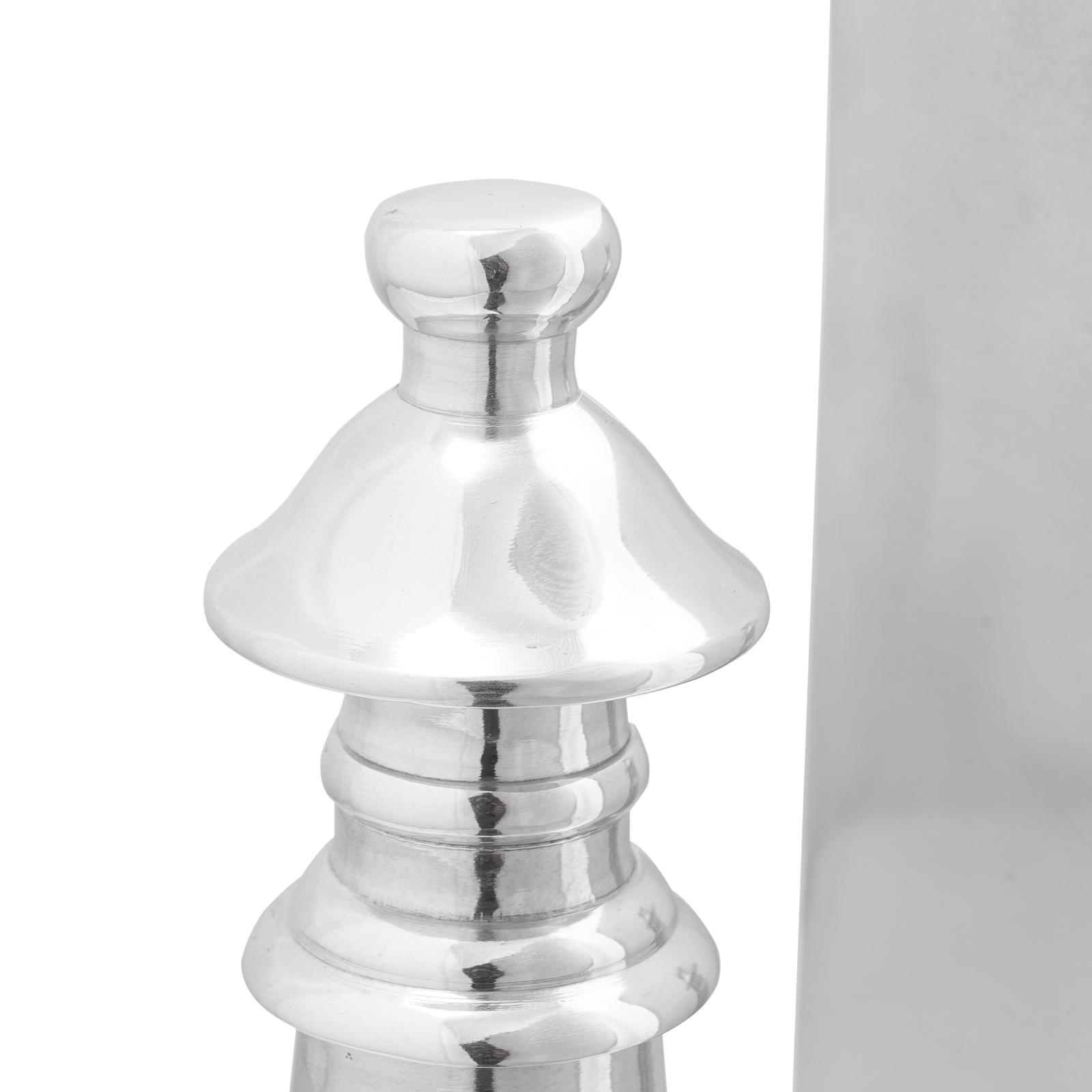 Fermalibri 2 pcs Argento 11x12x19,5 cm Alluminio Scacchi