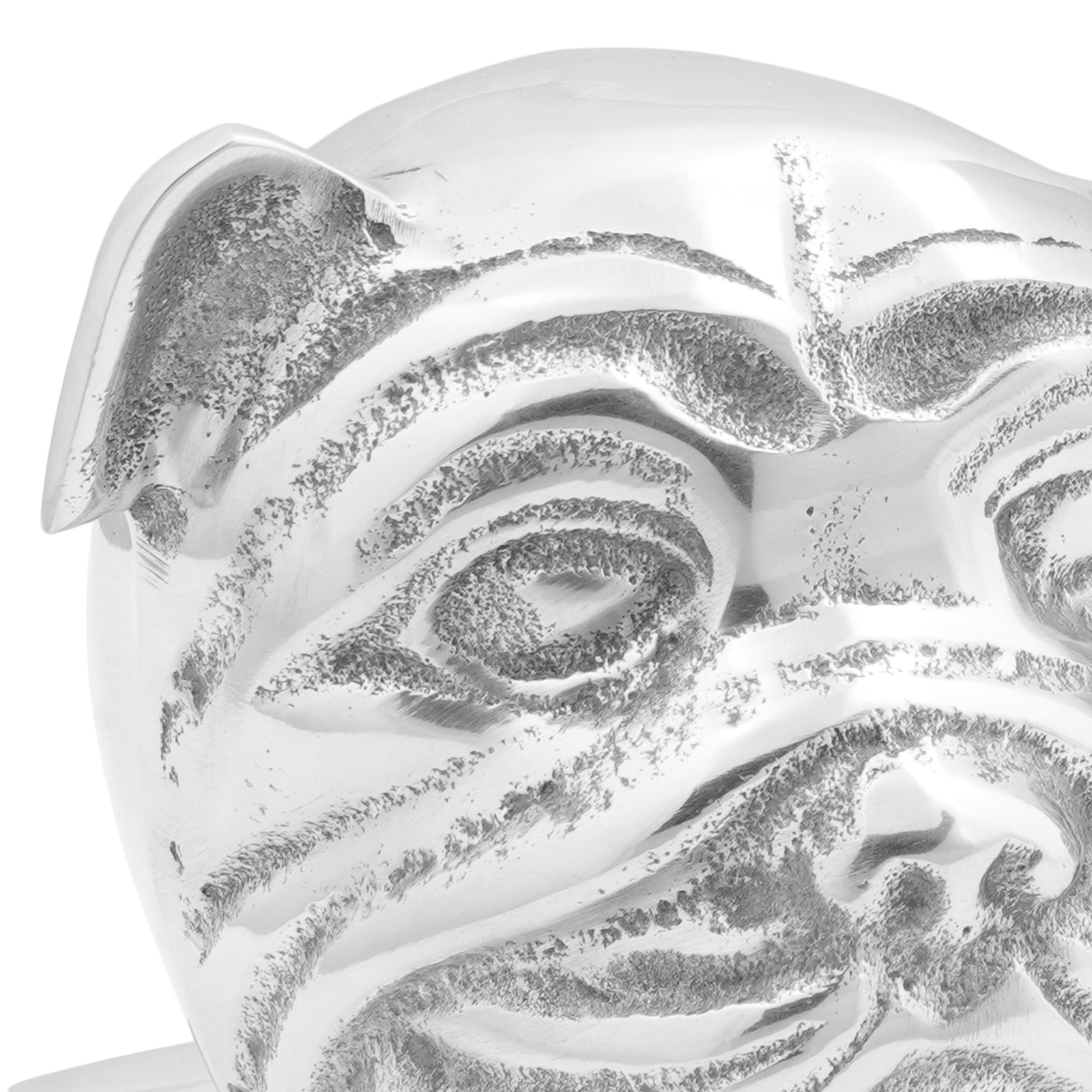 Fermalibri 2 pcs Argento 8x12x16,5 cm Alluminio Cane