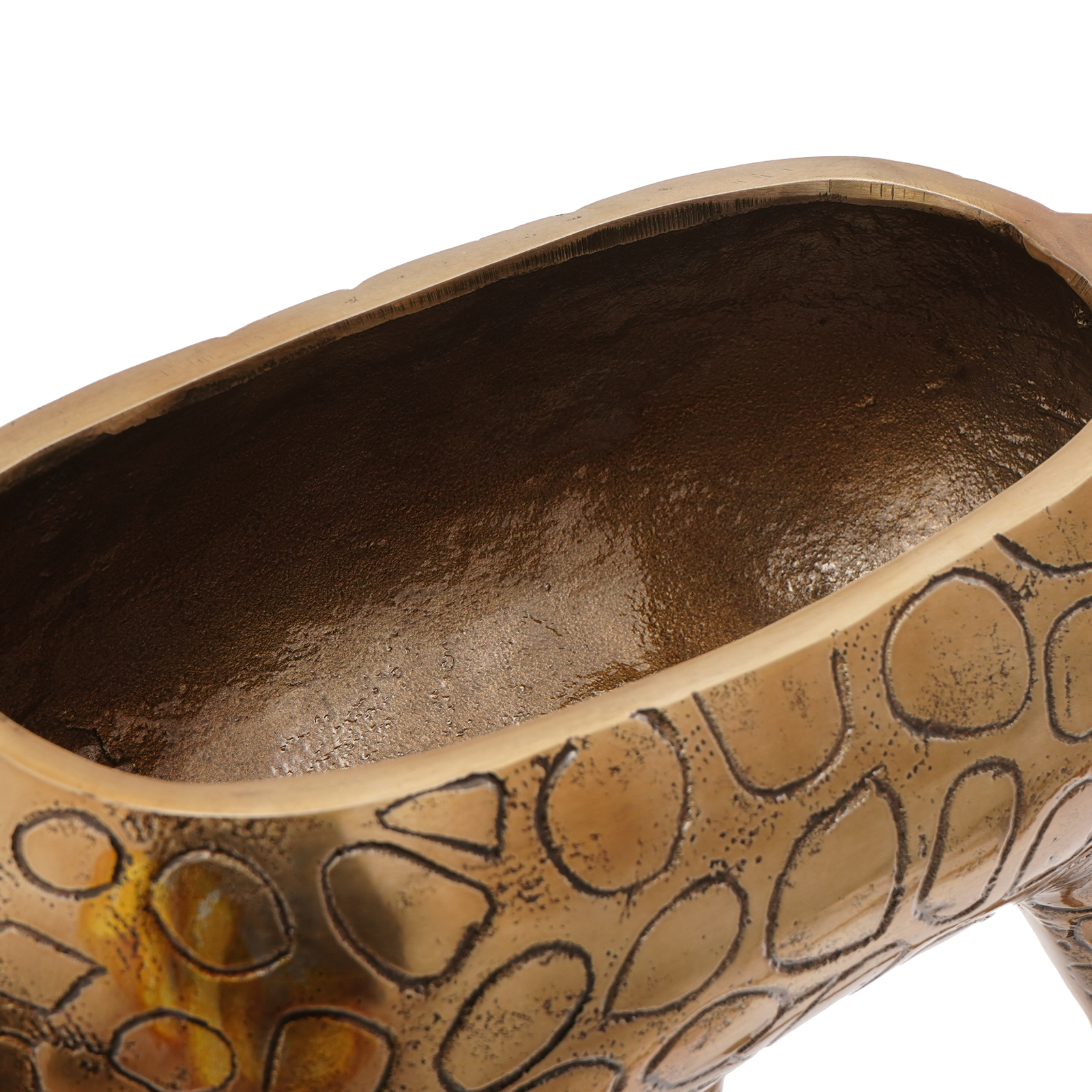 Secchiello per ghiaccio a forma di giraffa in ottone - 49x22x39 cm in alluminio