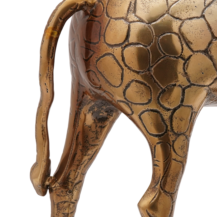 Secchiello per ghiaccio a forma di giraffa in ottone - 49x22x39 cm in alluminio