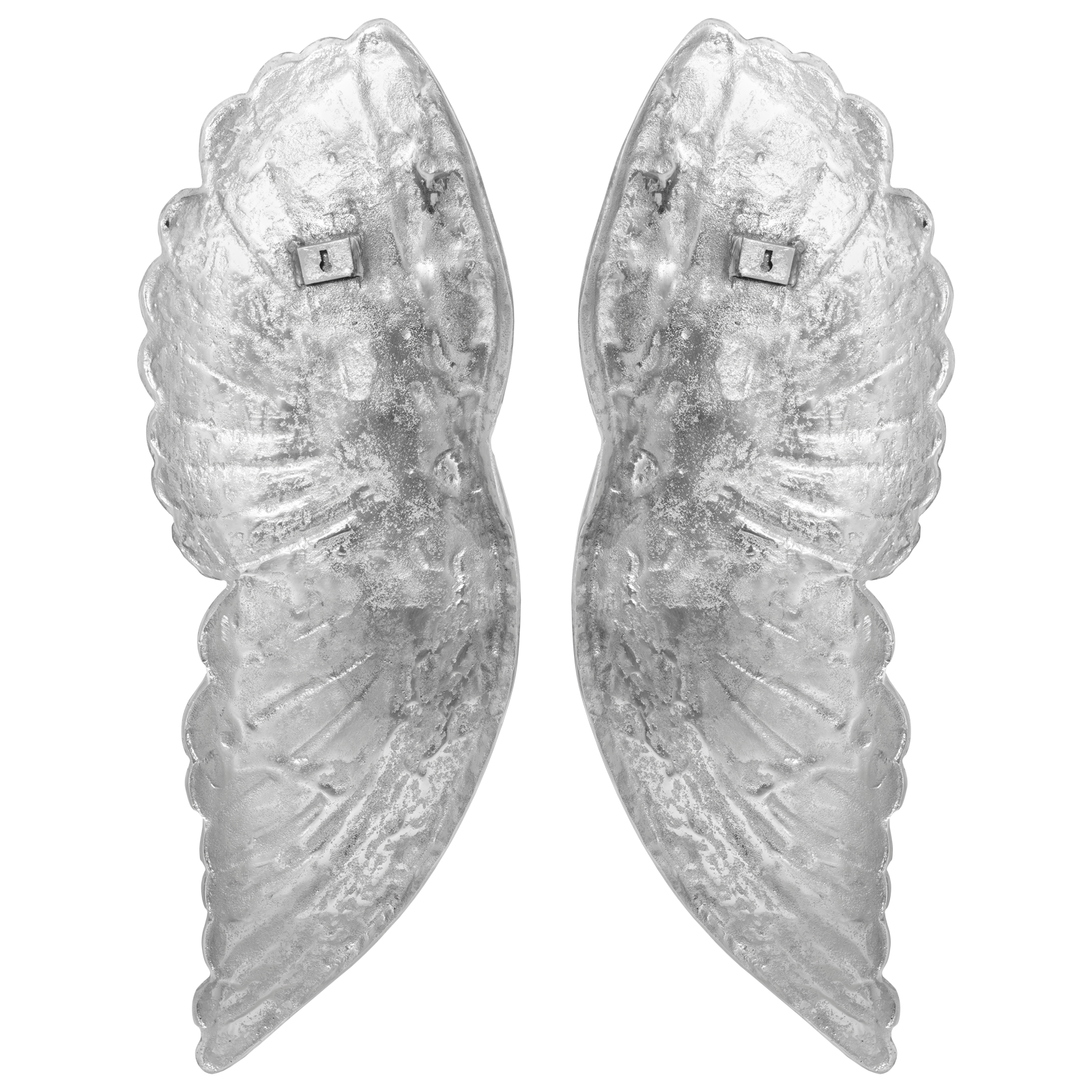 Scultura Piccole Ali  Argento 17x5x59 cm in Alluminio