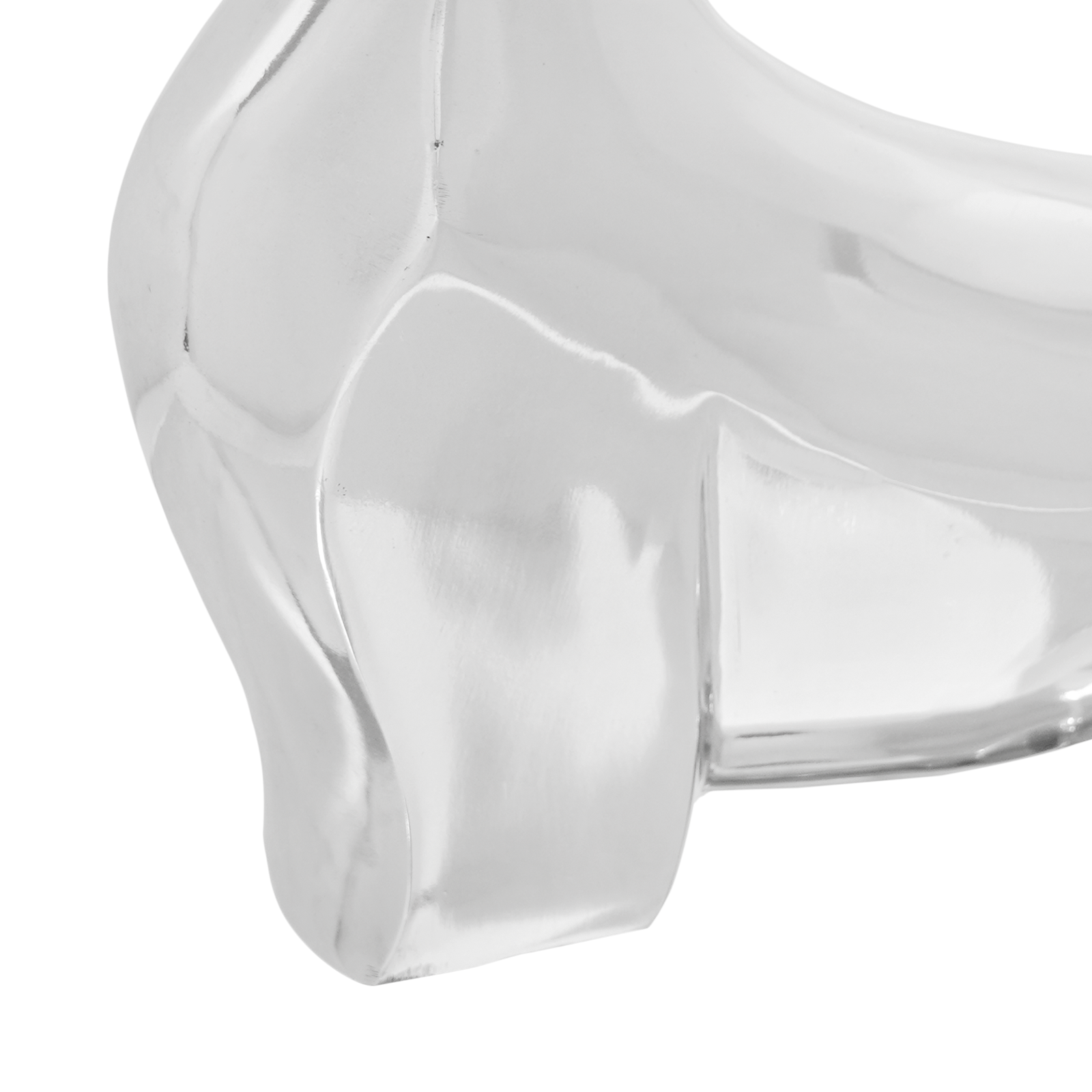 Scultura di Toro  Argento 37x44x17 cm in Alluminio