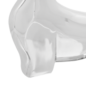 Scultura di Toro  Argento 37x44x17 cm in Alluminio