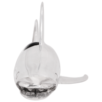 Scultura a Forma di Squalo Argento 68x20x24 cm Alluminio