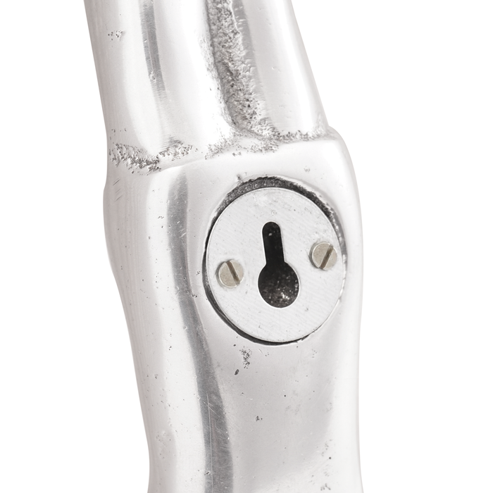 Scultura  Argento 22x8x25 cm Alluminio Uomo che cade