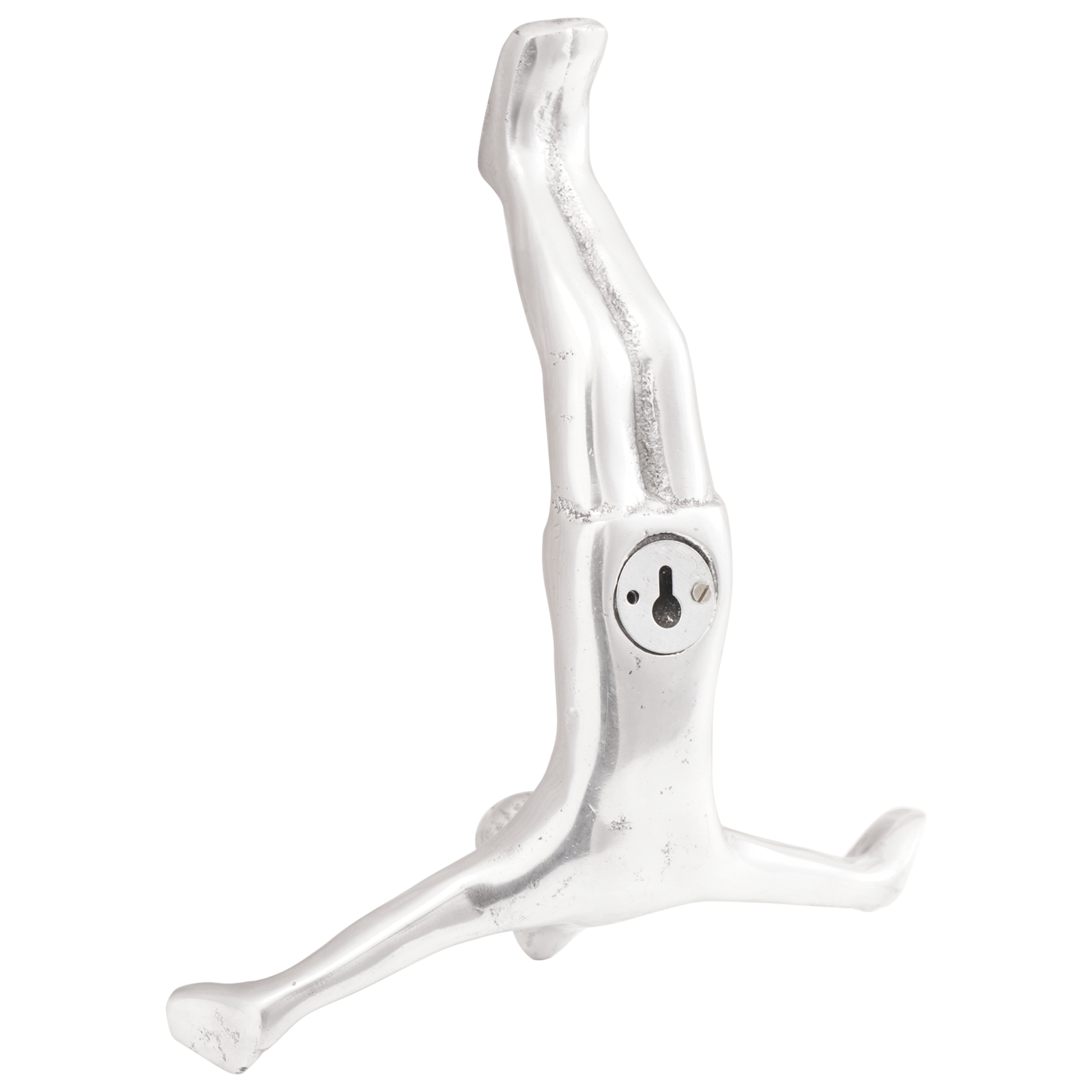 Scultura  Argento 22x8x25 cm Alluminio Uomo che cade