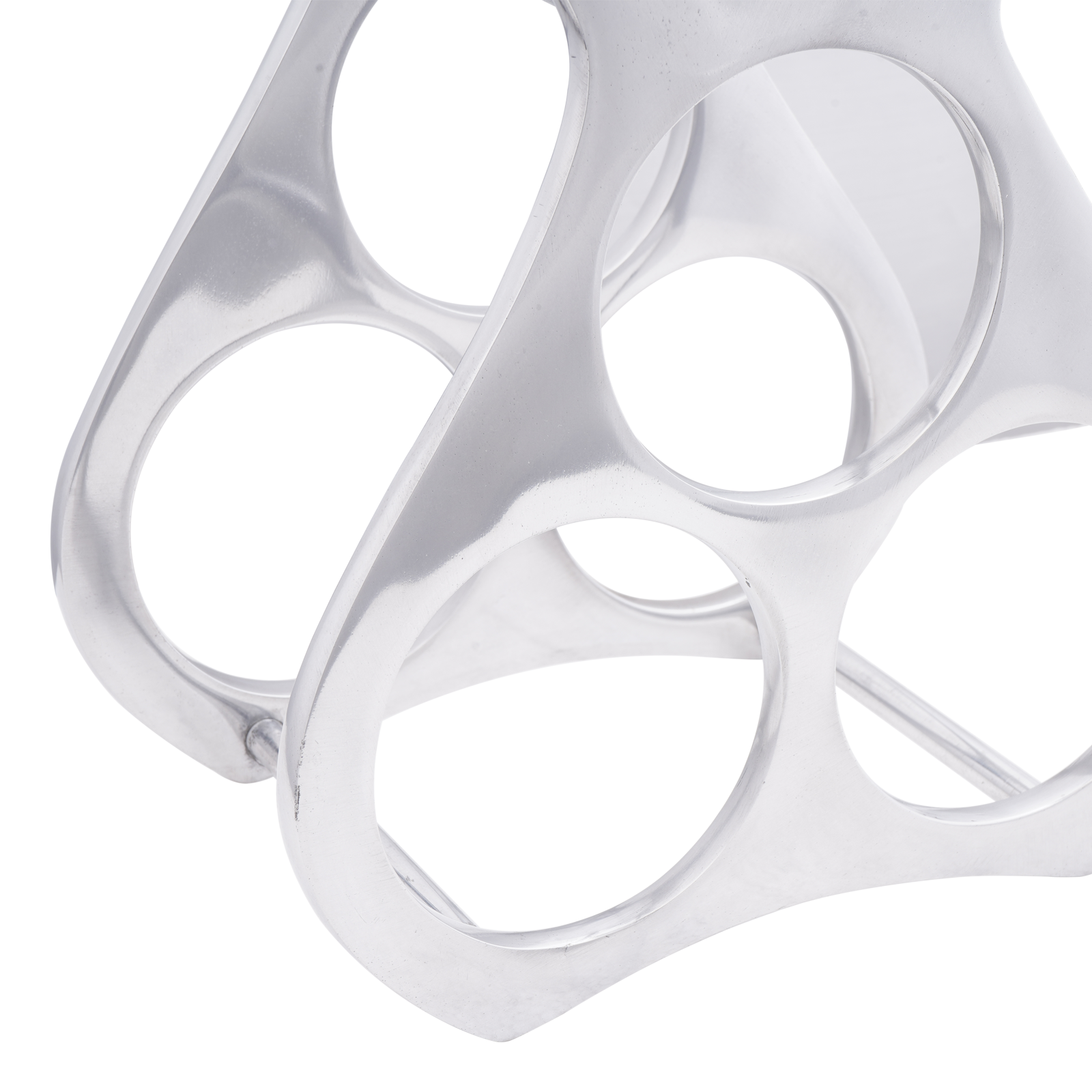 Scaffale per Vino  Argento 23x14x28 cm Alluminio