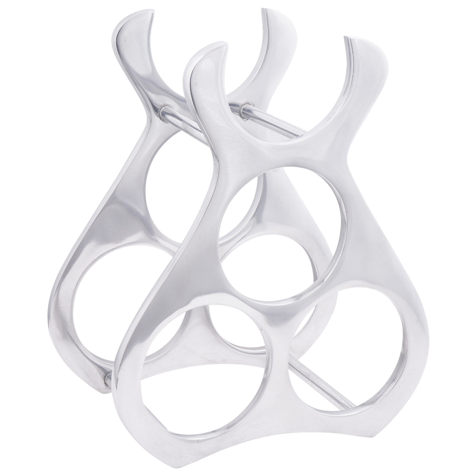 Scaffale per Vino  Argento 23x14x28 cm Alluminio