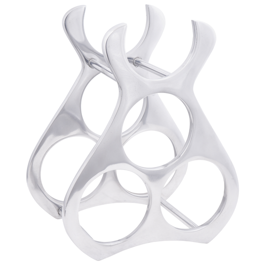 Scaffale per Vino  Argento 23x14x28 cm Alluminio