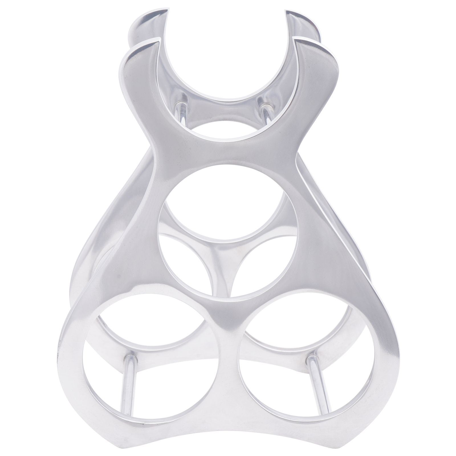 Scaffale per Vino  Argento 23x14x28 cm Alluminio