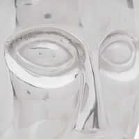 Sgabello Faccia Argento 33x33x45 cm Alluminio