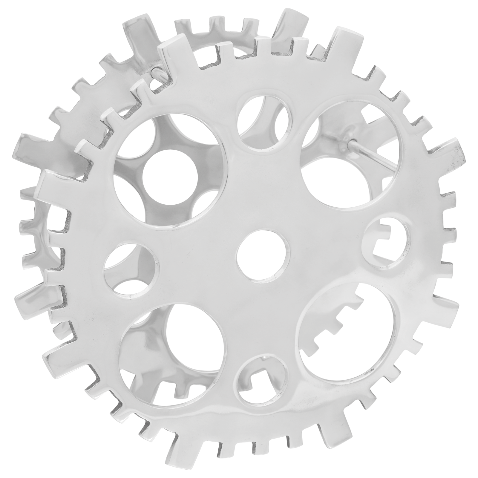 Portabottiglie Argento 15.4x5.5x15.4 pollici Alluminio