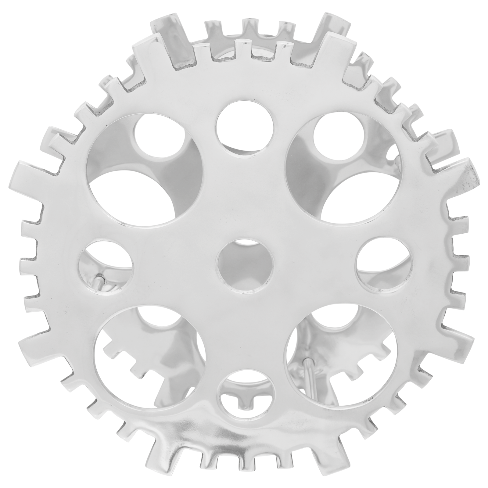 Portabottiglie Argento 15.4x5.5x15.4 pollici Alluminio