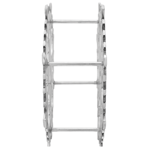 Portabottiglie Argento 15.4x5.5x15.4 pollici Alluminio