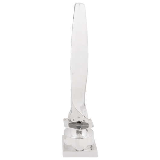 Scultura Argento 26x26x110 cm Mezzo Elica