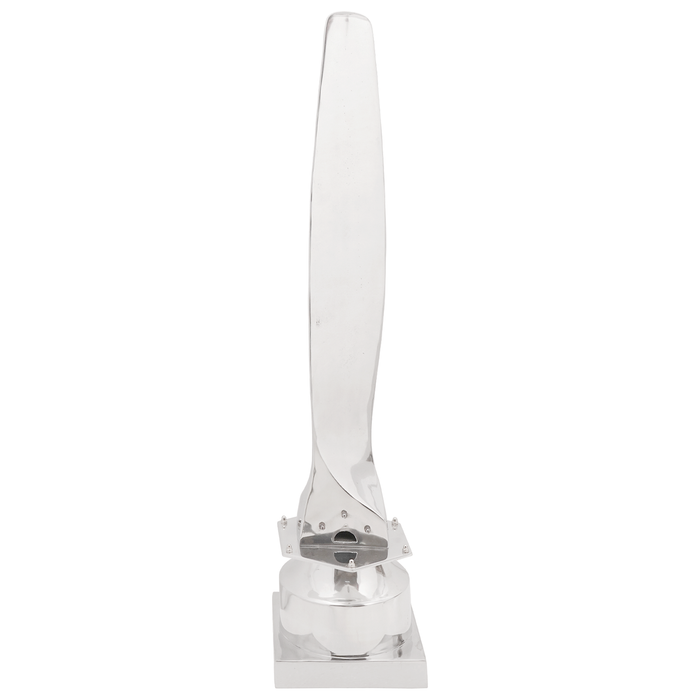 Scultura Argento 26x26x110 cm Mezzo Elica