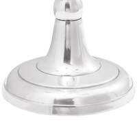 Portacandele Argento 39x39x60 cm Alluminio