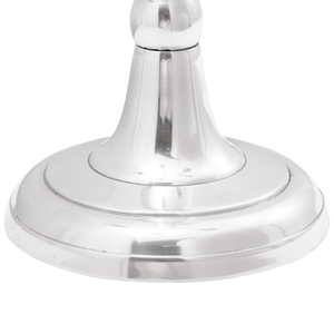 Portacandele Argento 39x39x60 cm Alluminio