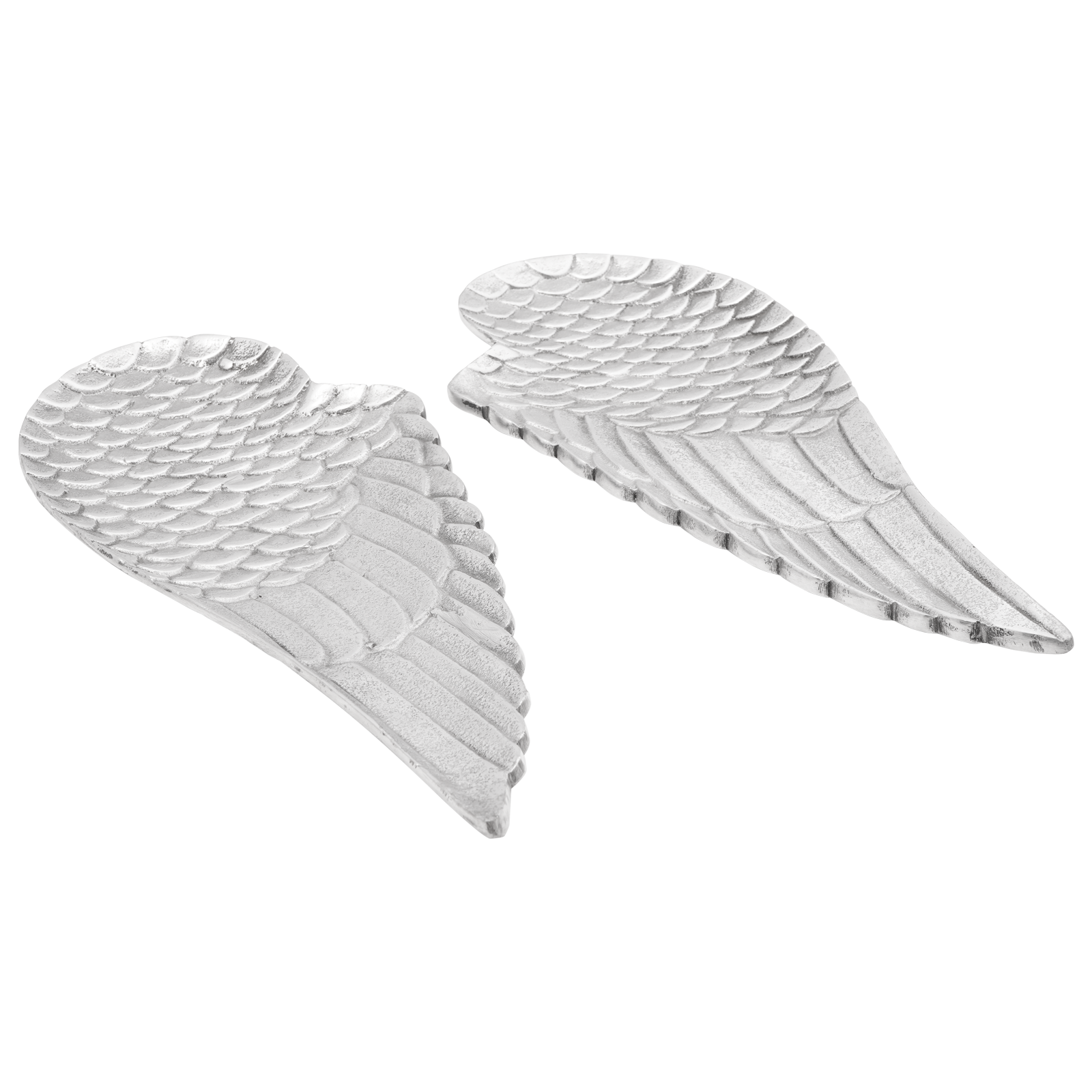 Cestini per Frutta 2 pcs Argento 40x18x4 cm Alluminio