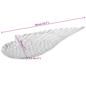 Cestini per Frutta 2 pcs Argento 40x18x4 cm Alluminio