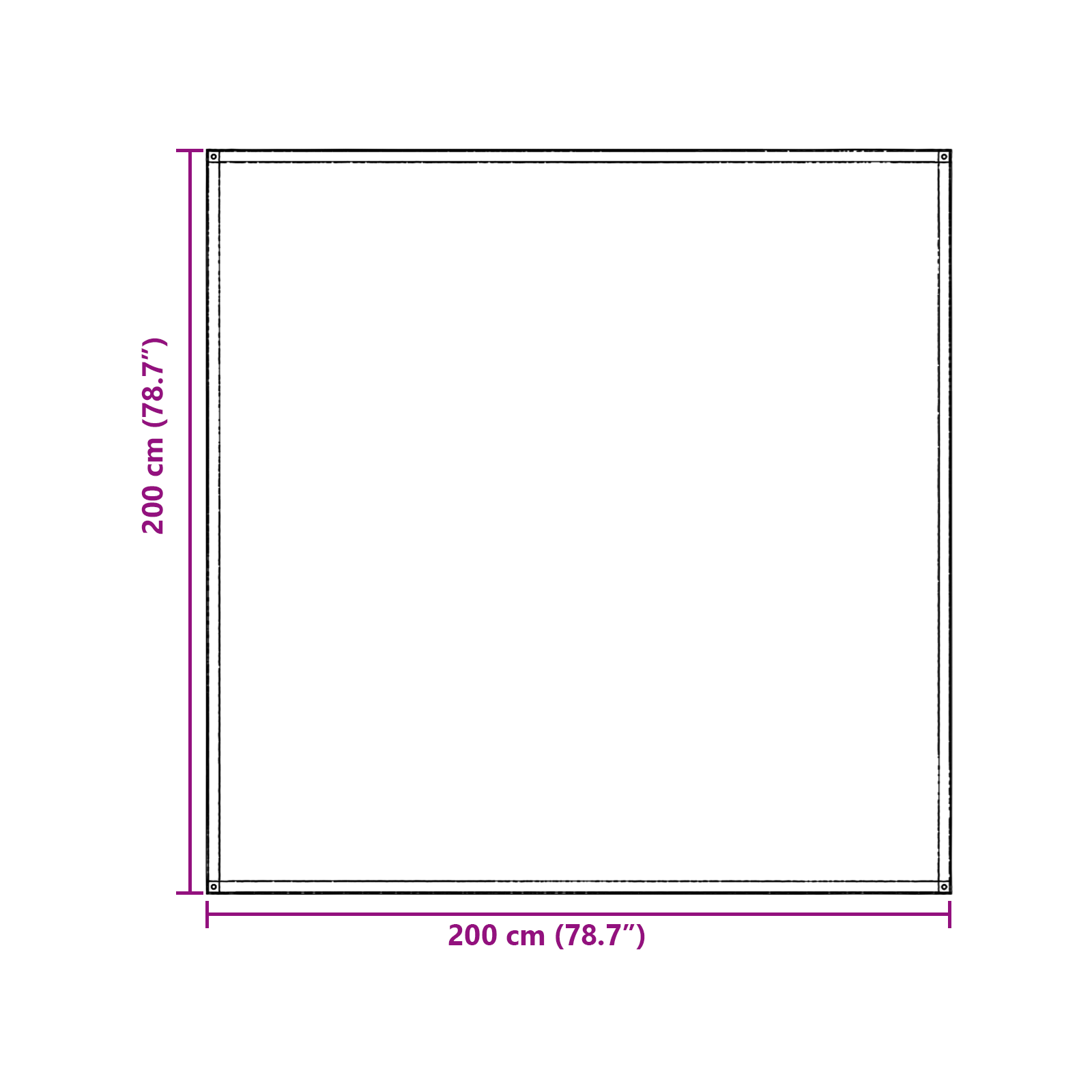 Accessorio per Tenda Blu-Grigio Poliestere 200 x 200 cm