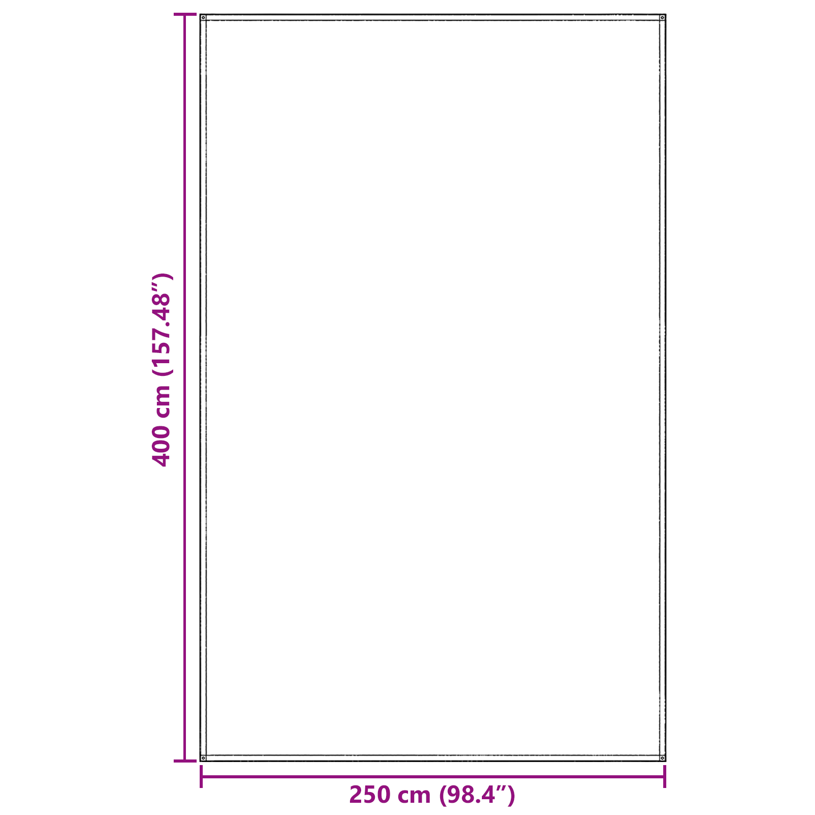Accessorio per Tenda Grigio Chiaro Poliestere 250 x 400 cm