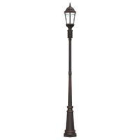 Palo di Luce da Giardino 2-Lampada E27 Bronzo 235 cm Alluminio