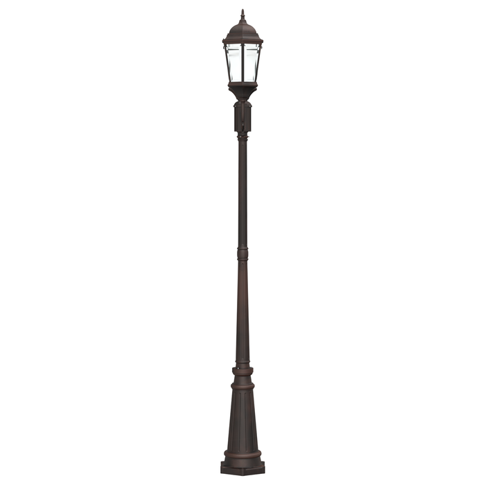 Palo di Luce da Giardino 2-Lampada E27 Bronzo 235 cm Alluminio