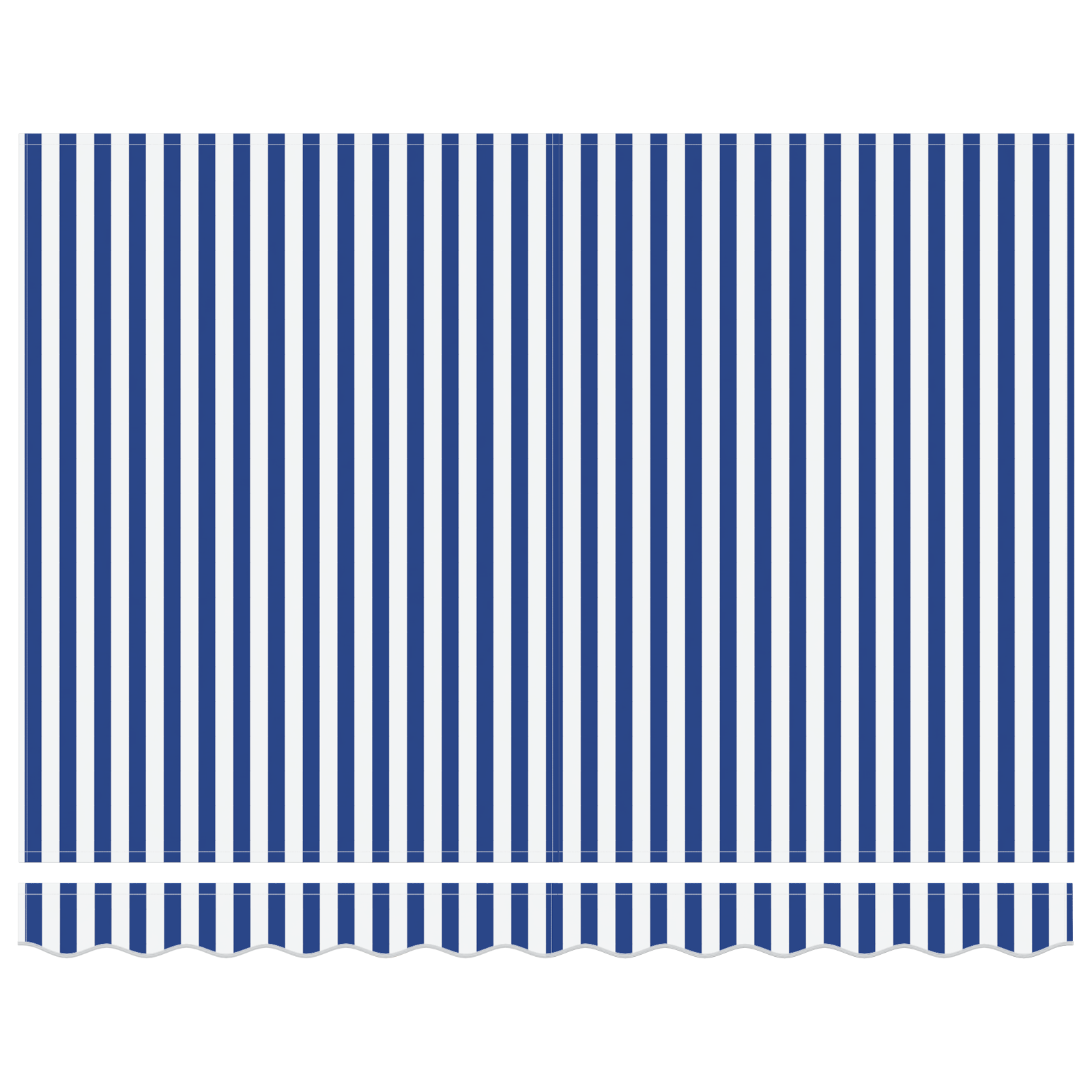 Tessuto di Ricambio per Tenda per Struttura 2.5 x 2 m - Blu e Bianco