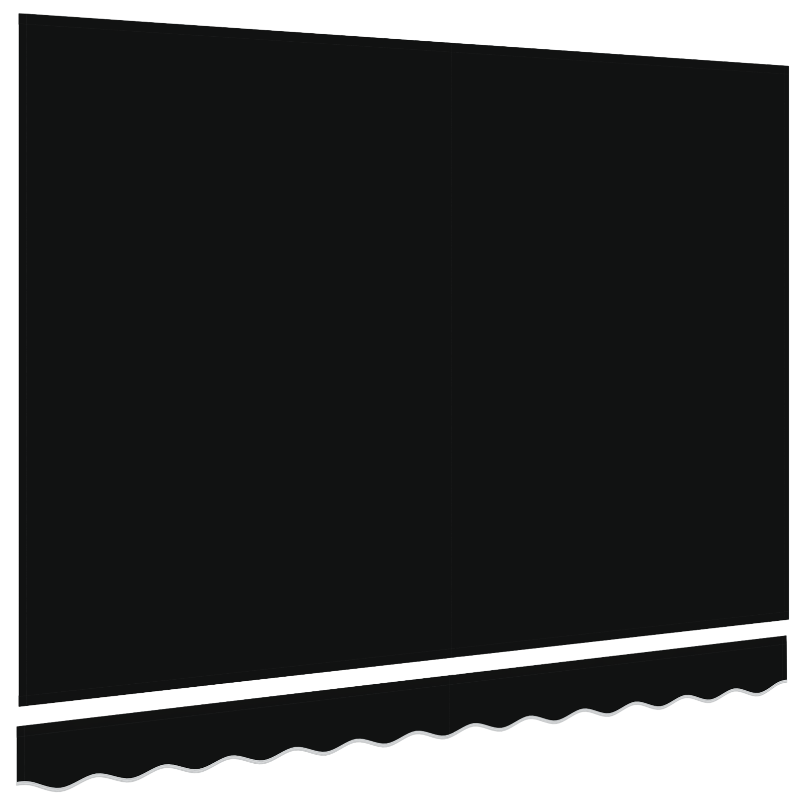 Tessuto di Ricambio per Tenda per Struttura 3x2.5 m Nera