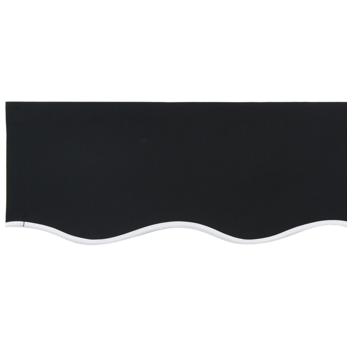 Tessuto sostitutivo per tende da sole per telaio 6x3 m Nero