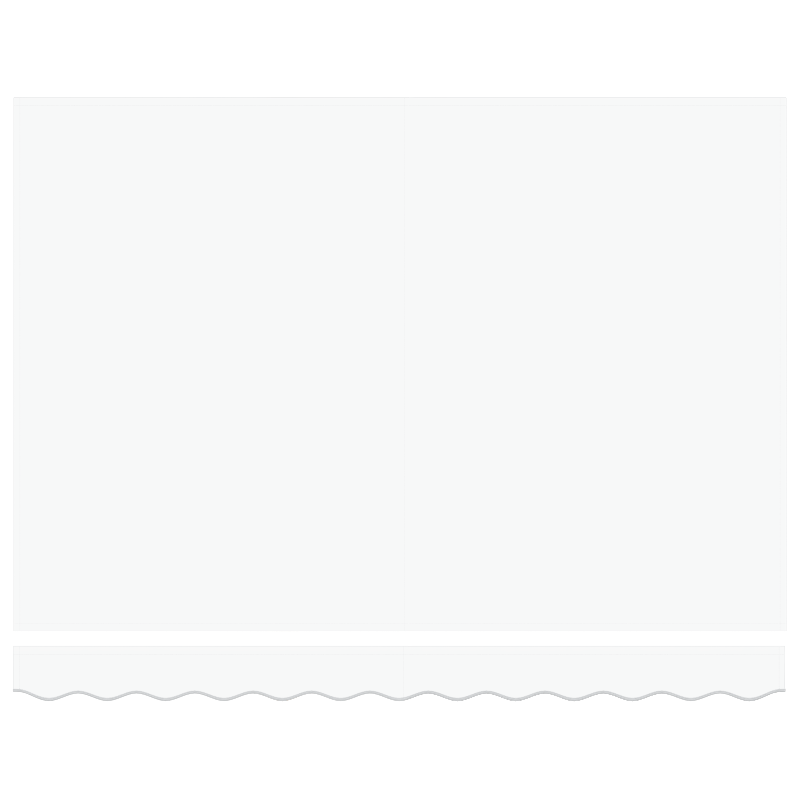 Tessuto di Sostituzione per Gazebo per Telaio 3x2.5 m Bianco