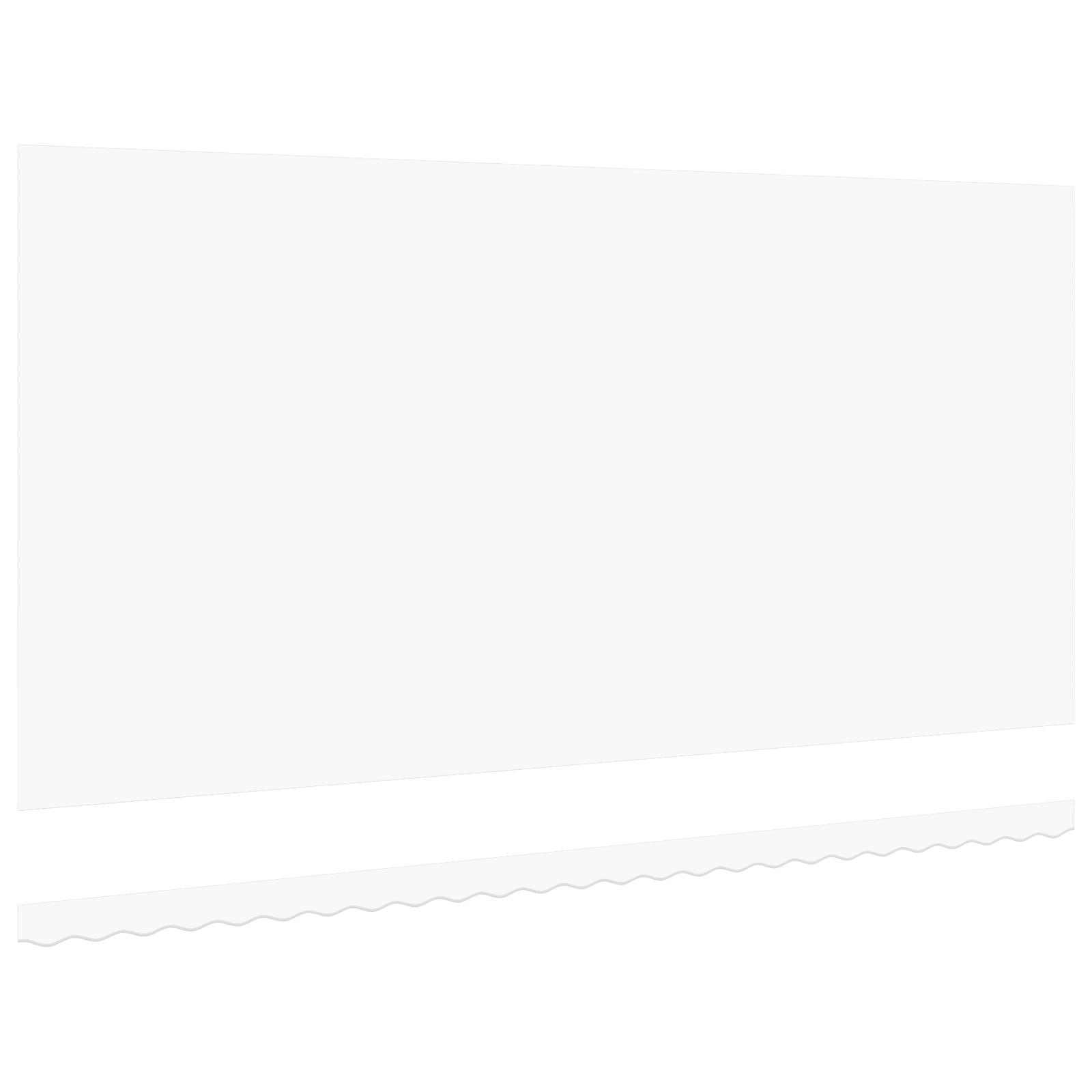 Tessuto di ricambio per tende per telaio 6x3 m Bianco