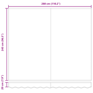 Tessuto di ricambio per tendone , rosso, per struttura di 300 x 250 cm