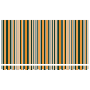 Tessuto Sostitutivo per Tenda da Sole per Struttura 4x2 m Verde e Giallo