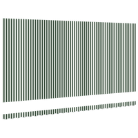 Tessuto di ricambio per tende per telaio 6x3 m Verde e Bianco
